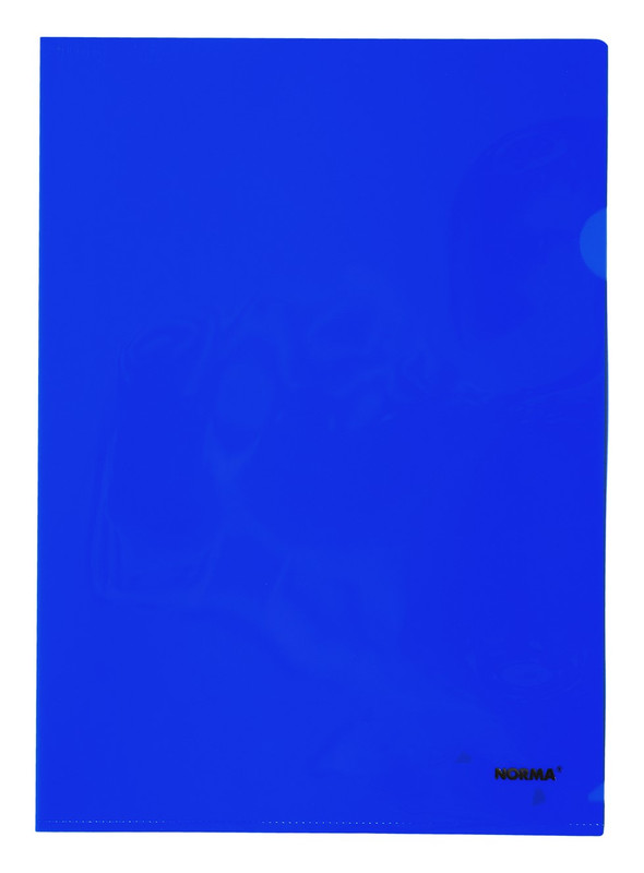 Папка-куточок NORMA, A4, 180 мкм, поліпропілен, синій, 5024-66